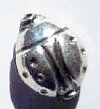 1, 12x9x6mm Bali Sterling Silver Ladbug Bead